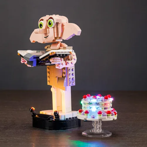 Miniatura 3 de BrickBling Luz LED compatible con Lego Dobby The House-Elf 76421, luces creativas compatibles con Lego 76421, no incluye