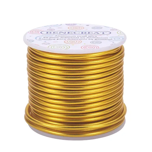 Miniatura 38 de BENECREAT -Alambre de aluminio para joyería de calibre 9, 55 pies, alambre metálico flexible para esculpir, ideal para manualidades de Halloween