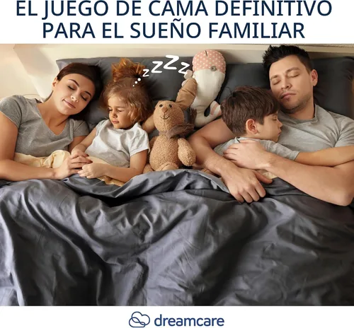 Miniatura 9 de DREAMCARE Juego de sábanas tamaño King - Sábanas de enfriamiento - Juego de 4 piezas - hasta 15" de bolsillo profundo Juego de sábanas tamaño King