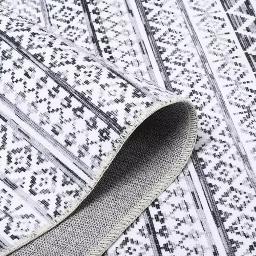 Miniatura 4 de GlowSol Alfombra de pasillo de 2 x 6 pies, moderna geométrica, suave, lavable, antideslizante, para interiores, cocina, sala de estar, dormitorio