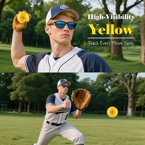 Miniatura 4 de Cyfie Pelotas de béisbol con peso para entrenamiento de bateo, pelotas pesadas para práctica de bateo, pelotas de sóftbol ponderadas