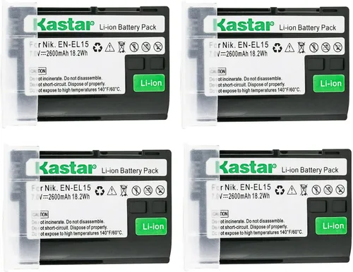 Miniatura 6 de Kastar Paquete de 1 batería de repuesto EN-EL15 para Nikon D7500, Z 6, Z6, Z6 II, Z 7, Z7 II, Z 7 Q3, Z7Q3, 1 V1, D500, D600, D610, D750, D780
