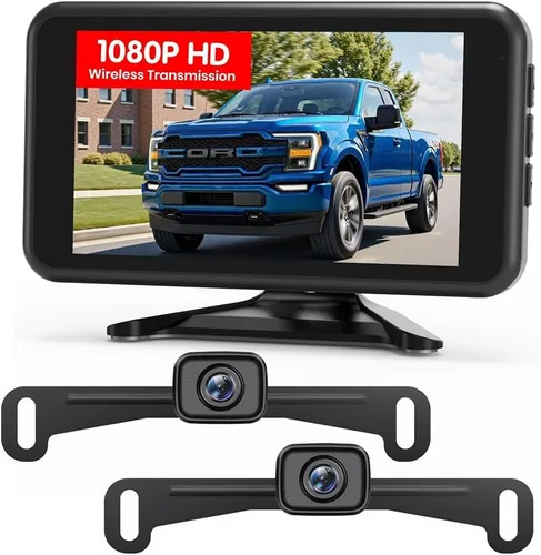 Miniatura 11 de AUTO-VOX CS-2 Cámara de respaldo inalámbrica con monitor de auto de 4.3", Sistema de cámara de respaldo de señal digital estable de fácil