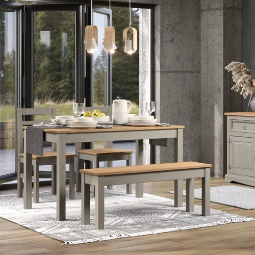 Miniatura 2 de Furniture Dash - Banco de madera - Banco de entrada - Banco de comedor - 53.15 pulgadas de ancho, 12.01 pulgadas de profundidad, 17.72 pulgadas