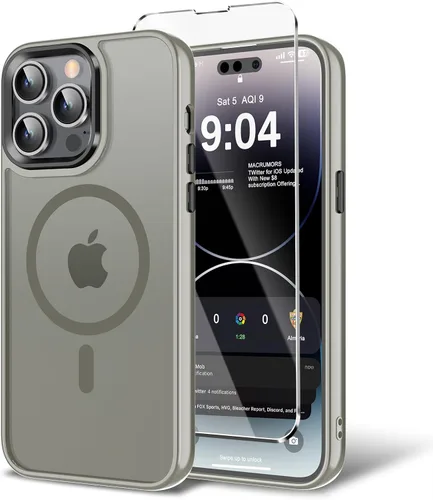 Miniatura 34 de Funda para iPhone 11 con protector de pantalla, compatible con MagSafe, ultra delgada, translúcida, mate, a prueba de golpes, color negro