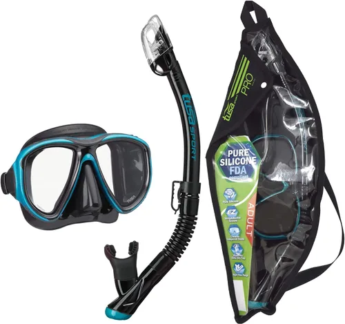 Miniatura 9 de TUSA Combo de máscara deportiva Powerview y snorkel seco para adultos