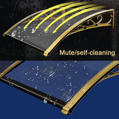 Miniatura 4 de Toldos transparentes para puerta de mute, toldo para puerta de exterior, patio de jardín, cubierta de policarbonato para puerta, protección contra