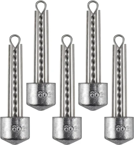 Miniatura 14 de Dr.Fish Paquete de 5 Spider Surf Pesca Sputnik Sinker 1oz-8oz Agua Salada Beach Casting Sea Bottom Holder