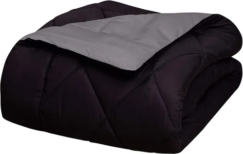 Miniatura 15 de Elegant Comfort Juego de edredón reversible acolchado de 3 piezas con relleno alternativo de plumón de ganso, relleno de edredón suave, calidez