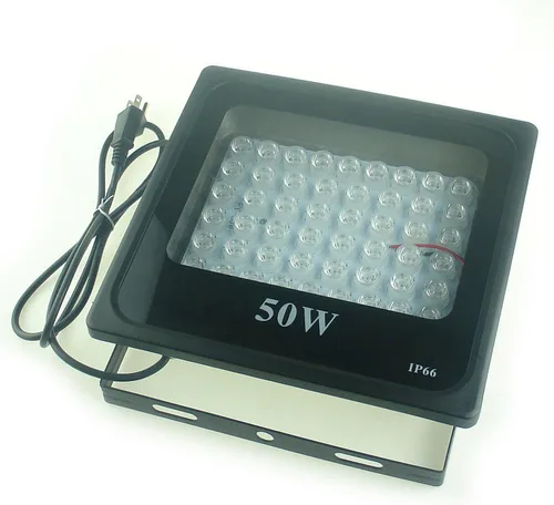 Miniatura 4 de QUANS Luz LED ultravioleta ultravioleta de 50 W para curar pegamento, luz negra, pesca, acuario, brilla en la oscuridad, efectos especiales, enchufe