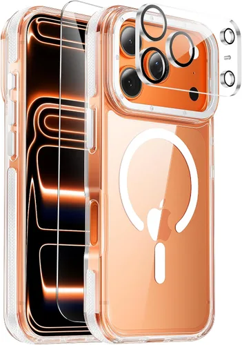 Miniatura 64 de Funda magnética diseñada para iPhone 11 Pro Max, [probada en caídas de grado militar] [compatible con MagSafe] Funda protectora delgada translúcida