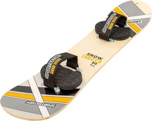 SportsStuff Snow Ryder Hardwood Snowboard, Beginner's Wood Snowboard, Multiple Sizes/Colors