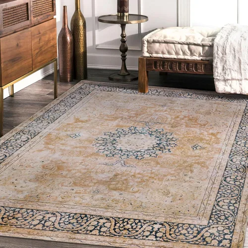 Miniatura 32 de DECOMALL Alfombra lavable de 2 pies 6 x 9 pies, alfombra para pasillo con respaldo de goma, antideslizante para cocina Rojo rosa