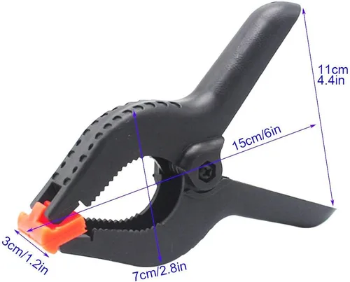 Miniatura 5 de Juego de abrazaderas de resorte grandes resistentes para fondos de estudio fotográfico de carpintería