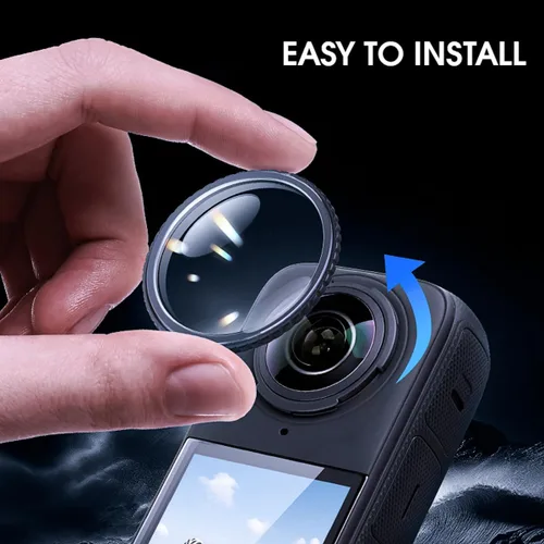 Miniatura 5 de STARTRC VCR Protector de lente para Insta360 X5, cubierta protectora de lente de PC con revestimiento antirreflectante para accesorios Insta 360 X5