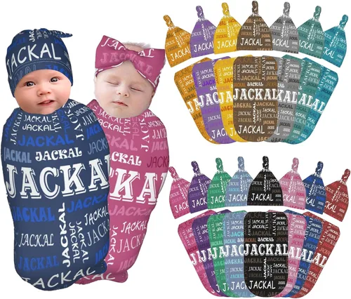 Juego de canastillas personalizadas para niños y niñas, suave manta personalizada para bebé de 0 a 3 meses para recién nacido