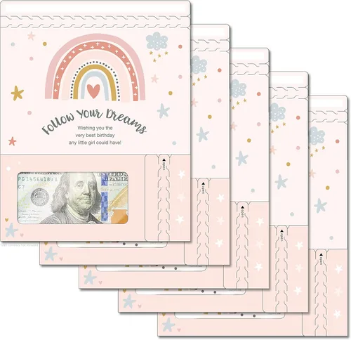 Miniatura 45 de Tarjeta de boda, con dos aperturas de tira para desgarrar, con ventana de plástico transparente que deja ver dinero, cheques o tarjetas de regalo