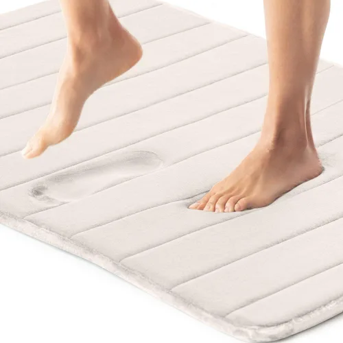 Miniatura 21 de Gorilla Grip - Alfombra de baño de espuma viscoelástica de 24 x 17 pulgadas, original, de primera calidad, suave, absorbente, gruesa, lavable a