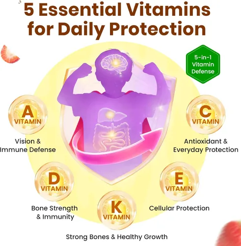 Miniatura 3 de Desintoxicación de zeolita para niños Apoyo neuroinmunológico y de triple acción con zeolita clinoptilolita, clorella y metilo B12 Vitaminas A