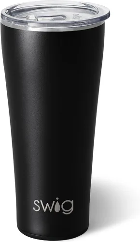 Miniatura 54 de Swig Life - Vaso aislante de 22 onzas, vaso de viaje para café con tapa, taza de viaje para café apta para portavasos, acero inoxidable (Aqua)