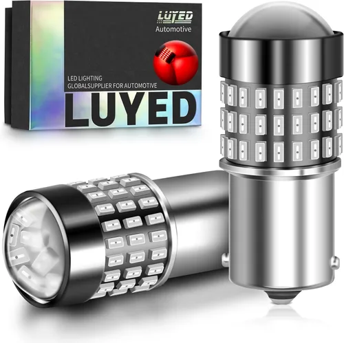 Miniatura 44 de 1156 Bombillas LED Ámbar Amarilla Luz de Señal de Giro 400% de Brillo 1141 1003 7506 Bombillas LED P21W Usadas para Luces Intermitentes Luz Trasera