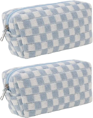 Miniatura 43 de SxoSyo Bolsas de cosméticos para mujer, bolsa de maquillaje grande, bolsa de viaje con cremallera, organizador de brochas de maquillaje para regalos
