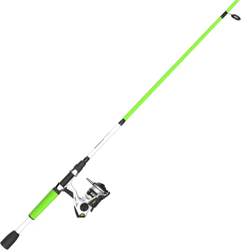 Zebco Roam - Combo de carrete giratorio y caña de pescar, caña de fibra de vidrio de 6 pies, mango Split ComfortGrip, pomo de mango Soft-Touch,
