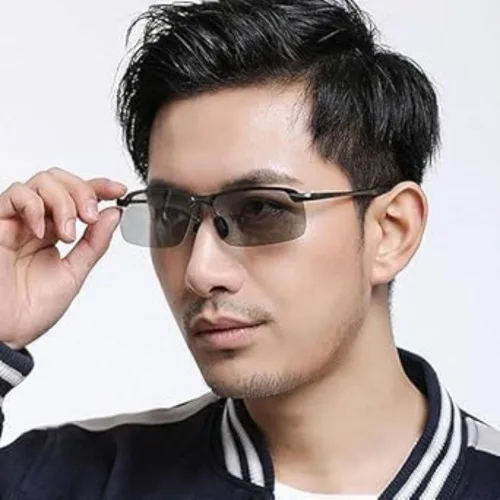 Miniatura 2 de Lentes de sol polarizados fotocromáticos para hombre, lentes deportivos y de conducción UV400, lentes adaptables de día y noche, gafas de ciclismo