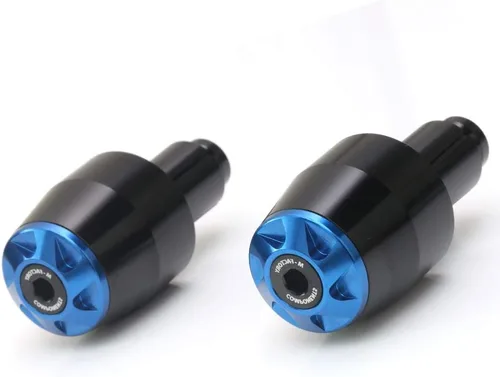 Toka - Deslizadores de extremos de manillar CNC azul compatibles con T-MAX 530 XP530 12-14 FZ6 Fazer S 600 FZ8 Fazer S 800 MT-07 MT-09