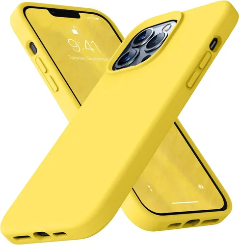 Miniatura 71 de Funda compatible con iPhone 13 de 6.1 pulgadas, de silicona líquida premium [forro de microfibra suave antiarañazos], goma de gel, protección Uva