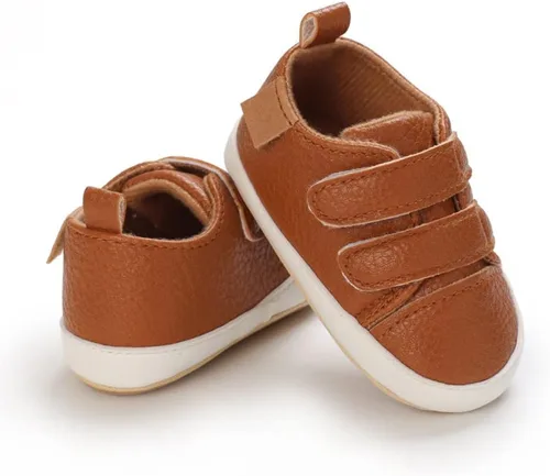 Miniatura 4 de Clowora Zapatos para bebés niños y niñas, suela de goma antideslizante, zapatos de cuna para recién nacidos, mocasines planos.