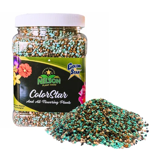 Nelson Plant Food s ColorStar Fertilizante para plantas de interior y exterior – Alimento vegetal denso en nutrientes para aumentar el tamaño y la