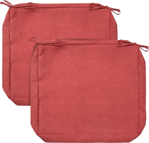 Miniatura 44 de FUNHOME Fundas de Cojín para Sillas de Exterior, Paquete de 2, ¡Sin Relleno! Fundas de Cojín de Repuesto para Patio 20" x 18" x 4", Resistentes al