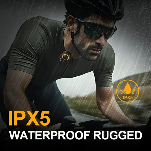 Miniatura 7 de Altavoz Bluetooth portátil, Bluetooth 5.4 Clip en altavoz inalámbrico con micrófono, función TWS, 12 horas de reproducción, IPX5 impermeable, mini