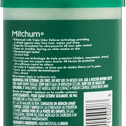 Miniatura 4 de Mitchum Clear Gel anti-perspirant & Deodorant, sin perfume para hombre, 2,25 oz