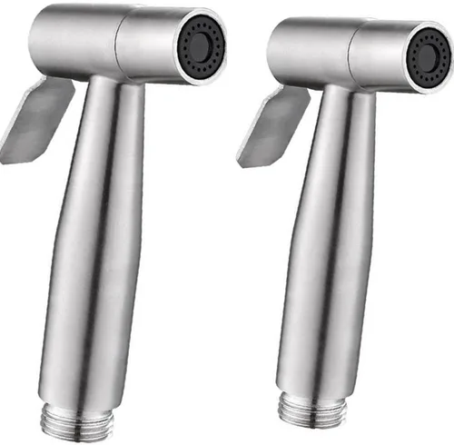 2 Piezas de Cabezal de Rociador de Bidé para Inodoro de Acero Inoxidable, Rociador de Mano para Pañales de Tela, Baño, Cocina y Limpieza de Inodoro