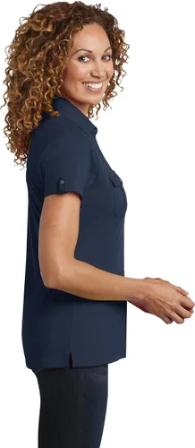 Miniatura 3 de District Made Camiseta de encaje Tri Blend para mujer