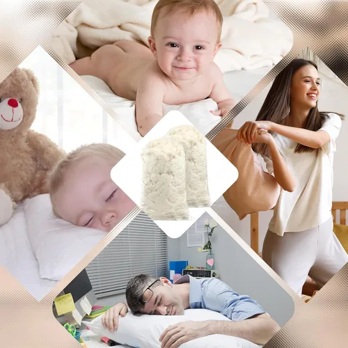 Miniatura 7 de Berlune Relleno de algodón de 1.1 lb para animales de peluche, almohada suave de algodón orgánico natural para relleno de almohada para juguetes