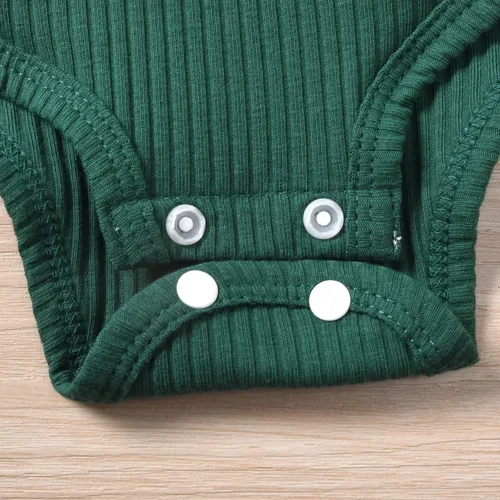Miniatura 67 de Aalizzwell Conjunto de mameluco acanalado para bebé recién nacido prematuro para otoño e invierno