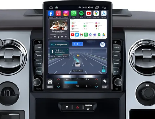 Miniatura 8 de Radio de coche para Ford F150 2009-2014: Actualización de estéreo táctil HD de 9 pulgadas 1280x800 con Carplay inalámbrico Android Auto 5G WiFi