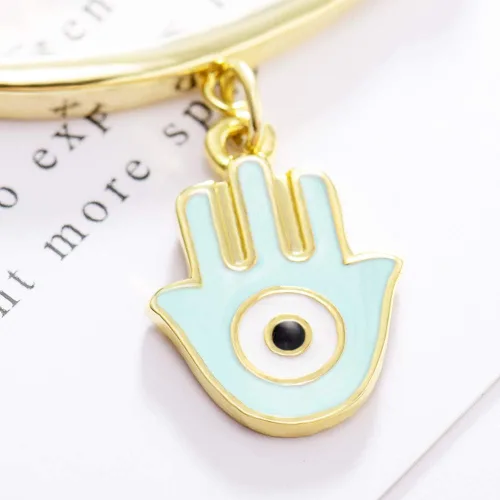 Miniatura 4 de MANVEN Hamsa - Broche de protección contra el mal de ojo, broche para pañales, regalo de cumpleaños
