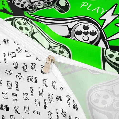 Miniatura 6 de Erosebridal Juego de funda de edredón para niños, niñas, niños y adolescentes, juego de ropa de cama de videojuegos, tamaño individual, funda