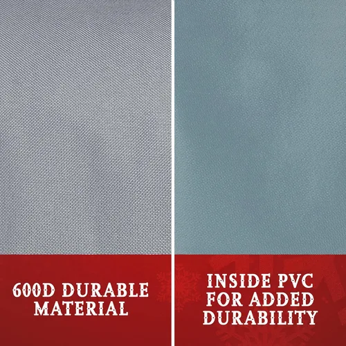 Miniatura 6 de Bolsa de Almacenamiento Premium para Luces de Navidad – Material 600D Resistente a Desgarros de Servicio Pesado con Asas Reforzadas – Incluye 3 Gris