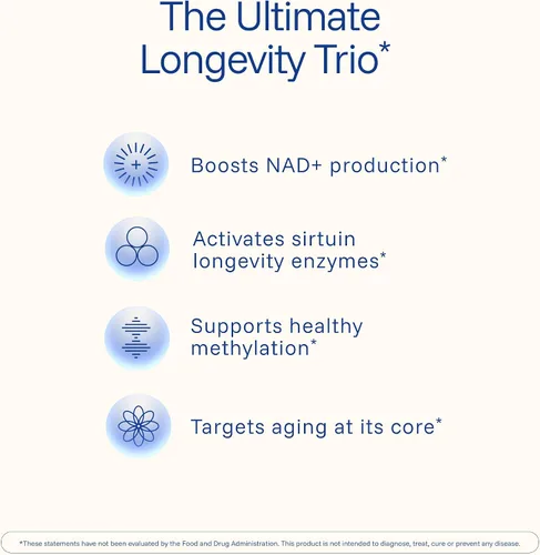 Miniatura 3 de Liposomal NMN Pro Complete (90 Cápsulas) - Liposomal Uthever NMN, Trans-Resveratrol, TMG