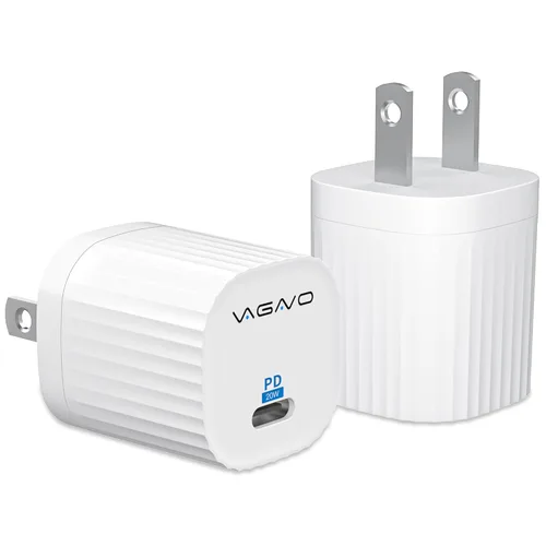 Miniatura 10 de Paquete de 2 bloques de cargador para iPhone 17, bloque de cargador USB C de 35 W y 3 puertos de carga rápida, enchufe de pared multipuerto USB C