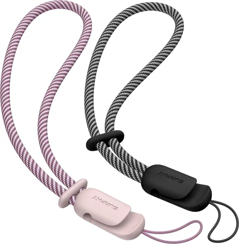 Miniatura 34 de SURPHY Paquete de 2 cordones de teléfono para funda de teléfono celular, correa de muñeca para teléfono para funda, correa de teléfono celular
