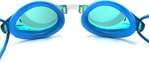 Miniatura 4 de Gafas de natación anti niebla con correa elástica de ajuste rápido Azul espejo