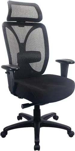 Tempur-Pedic TP6450 Silla de escritorio de oficina de malla, silla ergonómica de respaldo alto para computadora con brazos ajustables, soporte