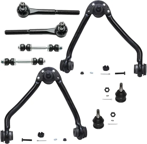 Miniatura 121 de Detroit Axle - Kit de brazos de control de extremo delantero de 8 piezas para Dodge Dakota 00-04, Durango 00-03, 4 brazos de control superior e