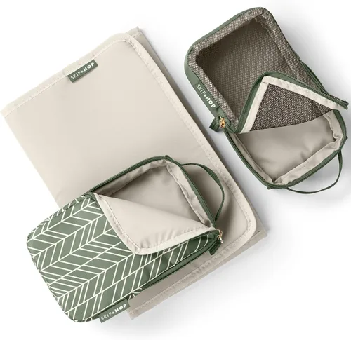 Miniatura 4 de Skip Hop Mochila Bolsa de Pañales: Forma, Bolsa de viaje multifuncional para bebé con cambiador y accesorio para cochecito, Salvia